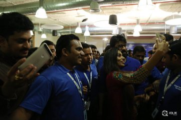 Ram Charan Promotes Khaidi No 150 Movie at Facebook Office